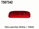 PLAFON LATERAL RECT KW ROJO =7530342