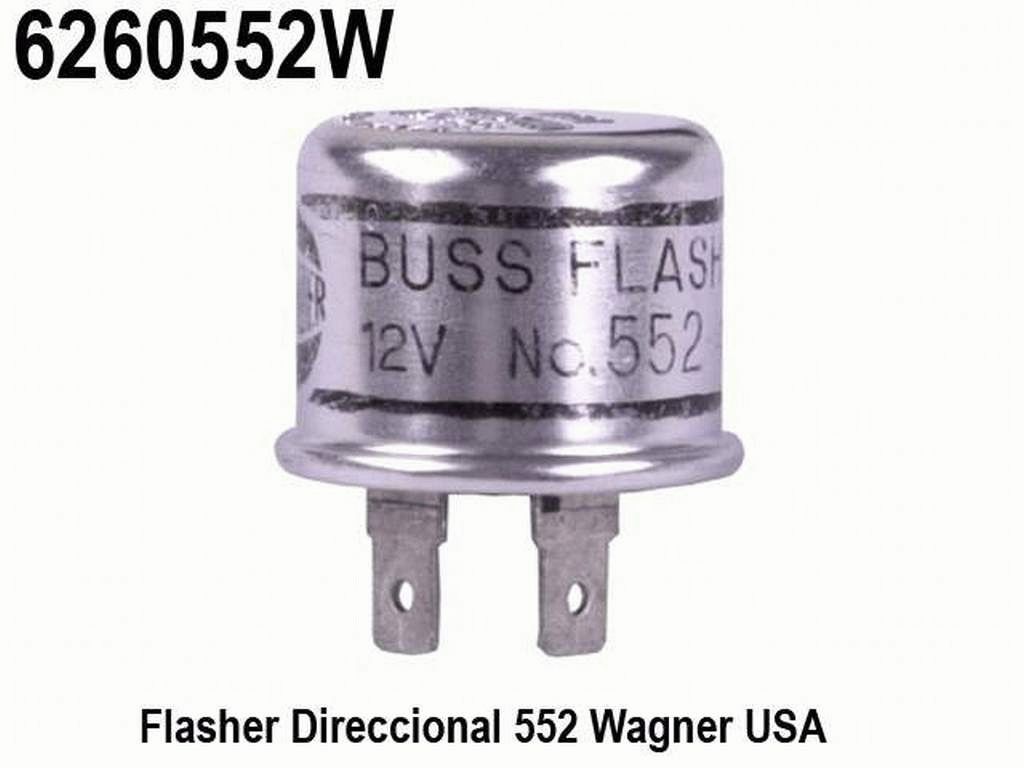 FLASHER DIRECCIONALES DESTELLADOR 12V 2T 552 WAGNER METAL