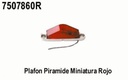 PLAFON PIRAMIDE MINIATURA ROJO .