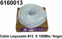 CABLE LAQUEADO #12 POR (100) MTS. ROLLO *CDC*