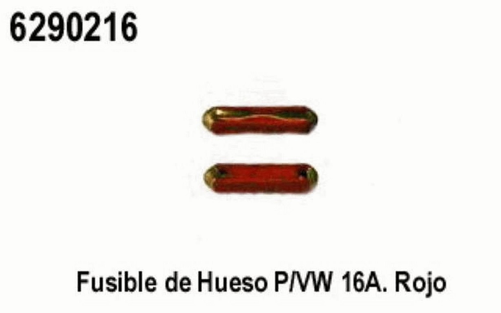 FUSIBLE HUESO VW 16A. ROJO .