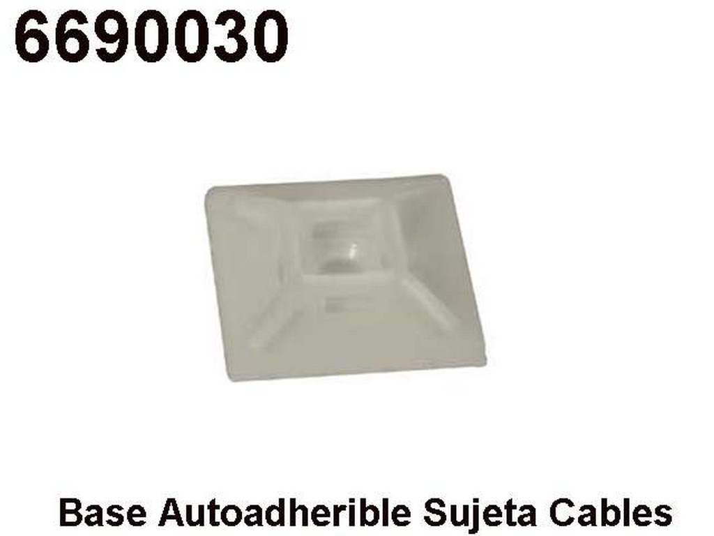 SOPORTE BASE AUTOADHERIBLE 3/4" CUADRADA P/SUJETA CABLES