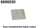 SOPORTE BASE AUTOADHERIBLE 3/4" CUADRADA P/SUJETA CABLES