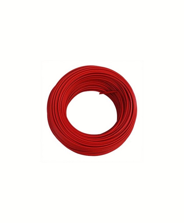 CABLE BATERIA # 4 POR (100) MTS ROJO ROLLO