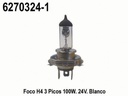 FOCO H4 24V 100W  BLANCO 3 PICOS ******