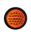 PLAFON EMBUTIDO 4" AMBAR 12V 24 LED C/HULE/GROOMET***** =44