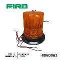 TORRETA AMBAR  9-48V EMERGENCIA  LEDS 3F 16W 6.8x6.5"  =2