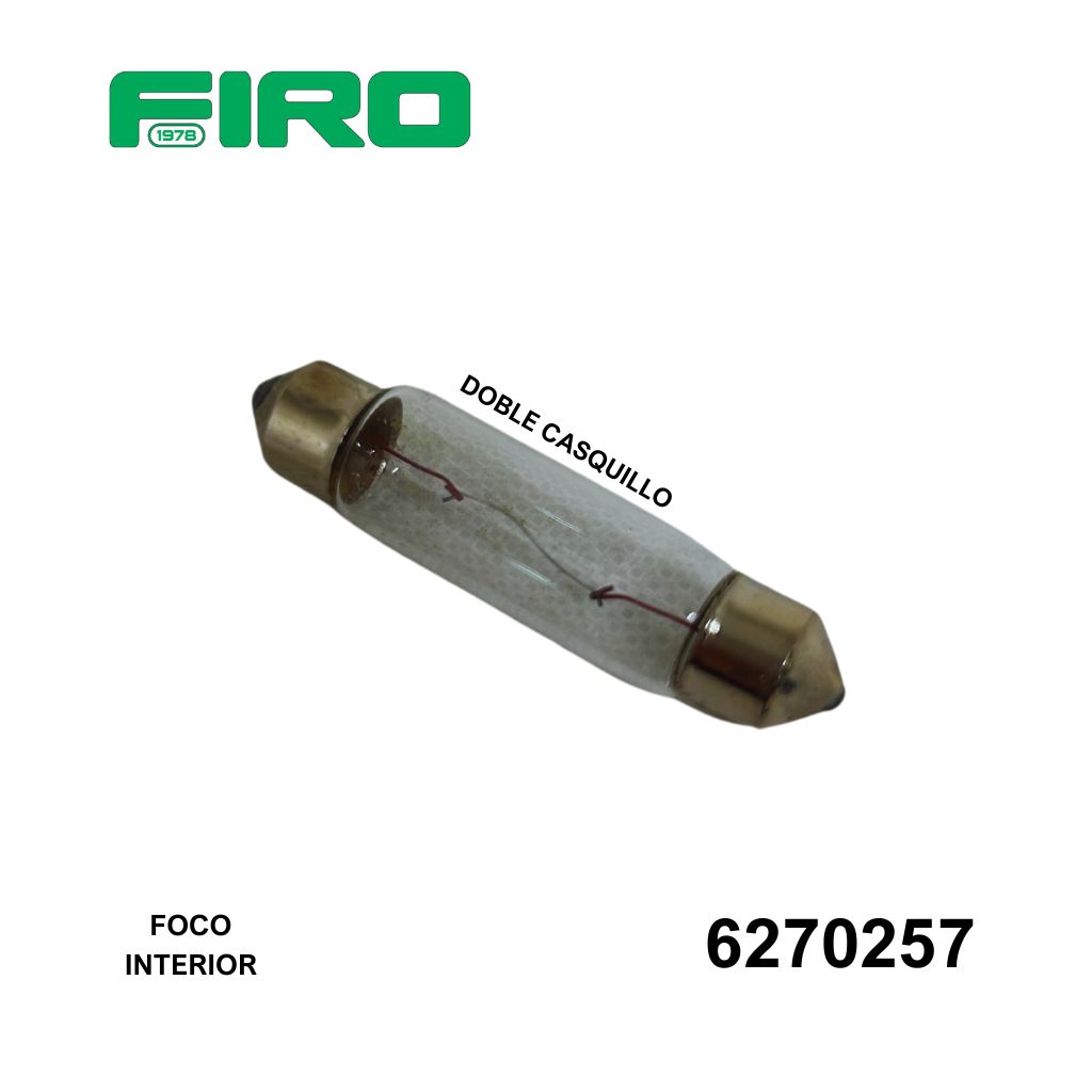 FOCO INTERIOR DOBLE CASQUILLO =6270257FLO ****