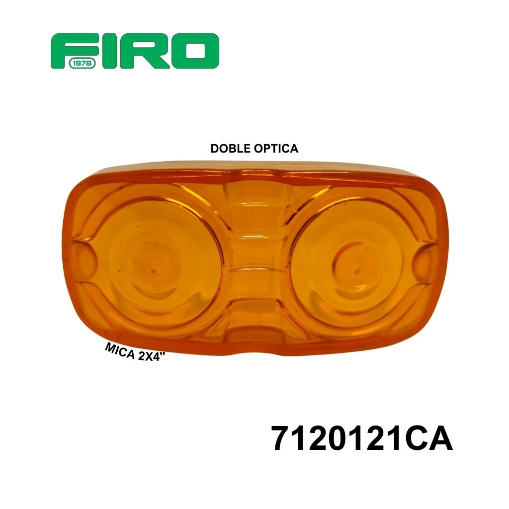 MICA 2X4" AMBAR DOBLE OPTICA TIPO HELLA=7108120A