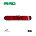 LUZ PLANA 9" 12V 36 LED ROJO OVALADO MULTIVOTAJE 12V-24V =86X