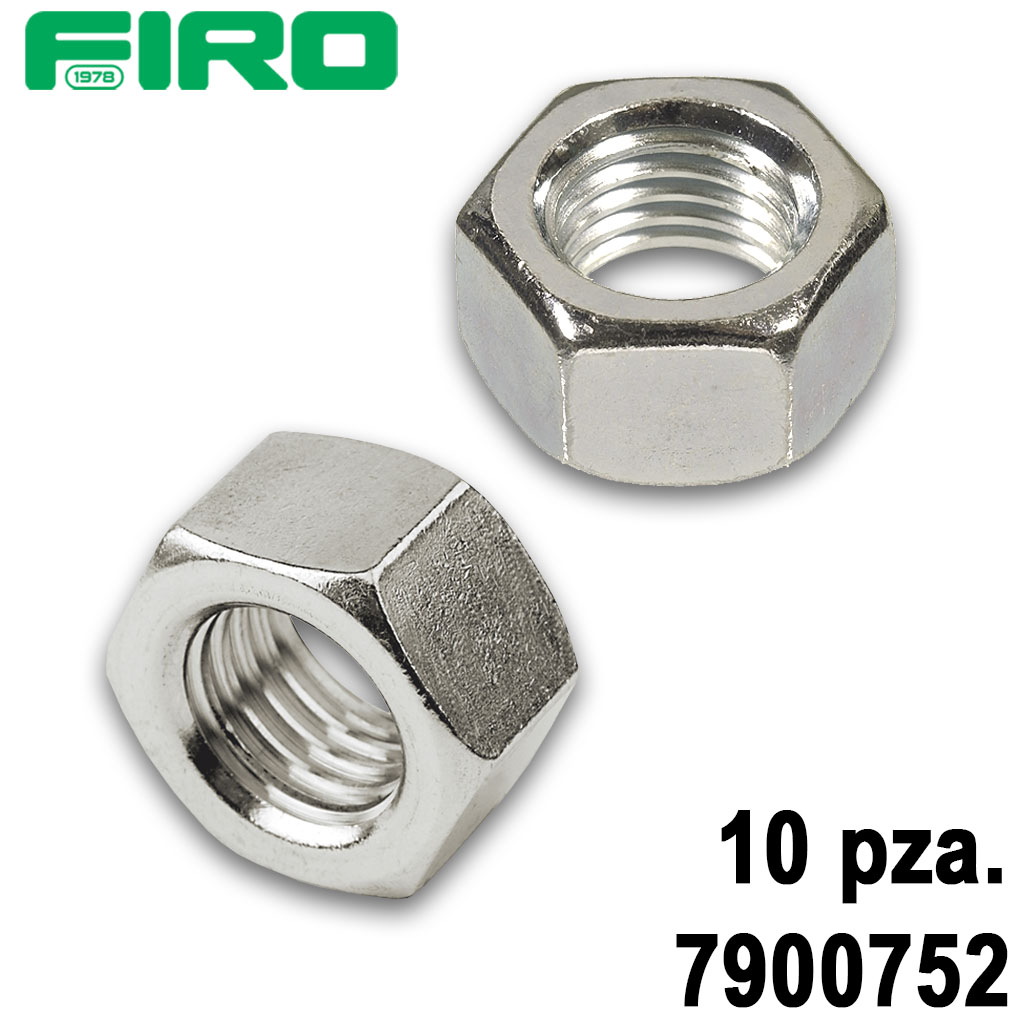 TUERCA HEX 3/8 ROSCA STD GALVANIZADA (10PZAS) P/BATERIA TORNILLO