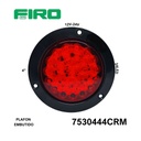 PLAFON  EMBUTIDO 4" ROJO 12V-24V 24 LED  S/LOGO MULTIVOLTAJE