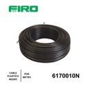 CABLE PLASTICO # 10 POR  (1) MTO. NEGRO AWG