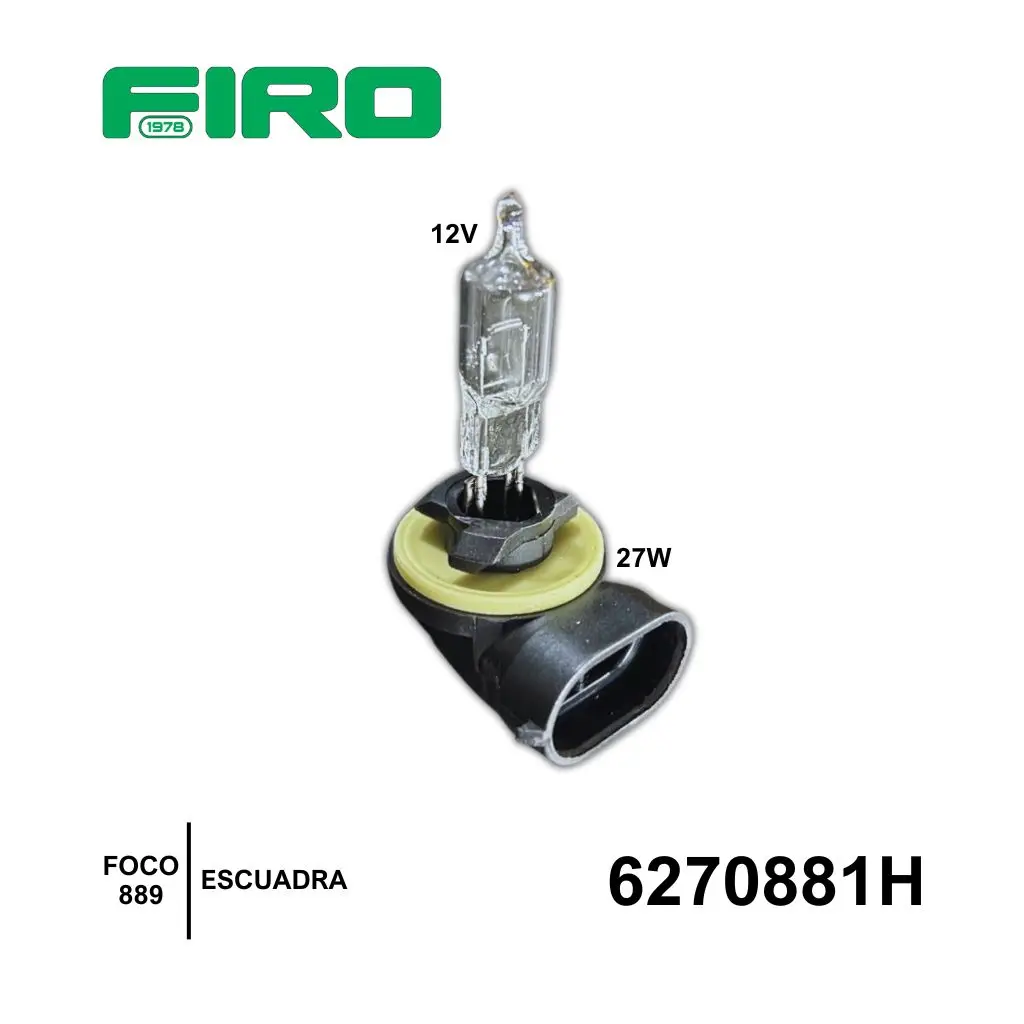 FOCO 889 12V 27W ESCUADRA PHILLIPS=6270881N=6270881IMP