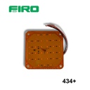 LUZ PLANA 4" 30 LED 12V CUADRADA PCB 10X10CM AMBAR=434M