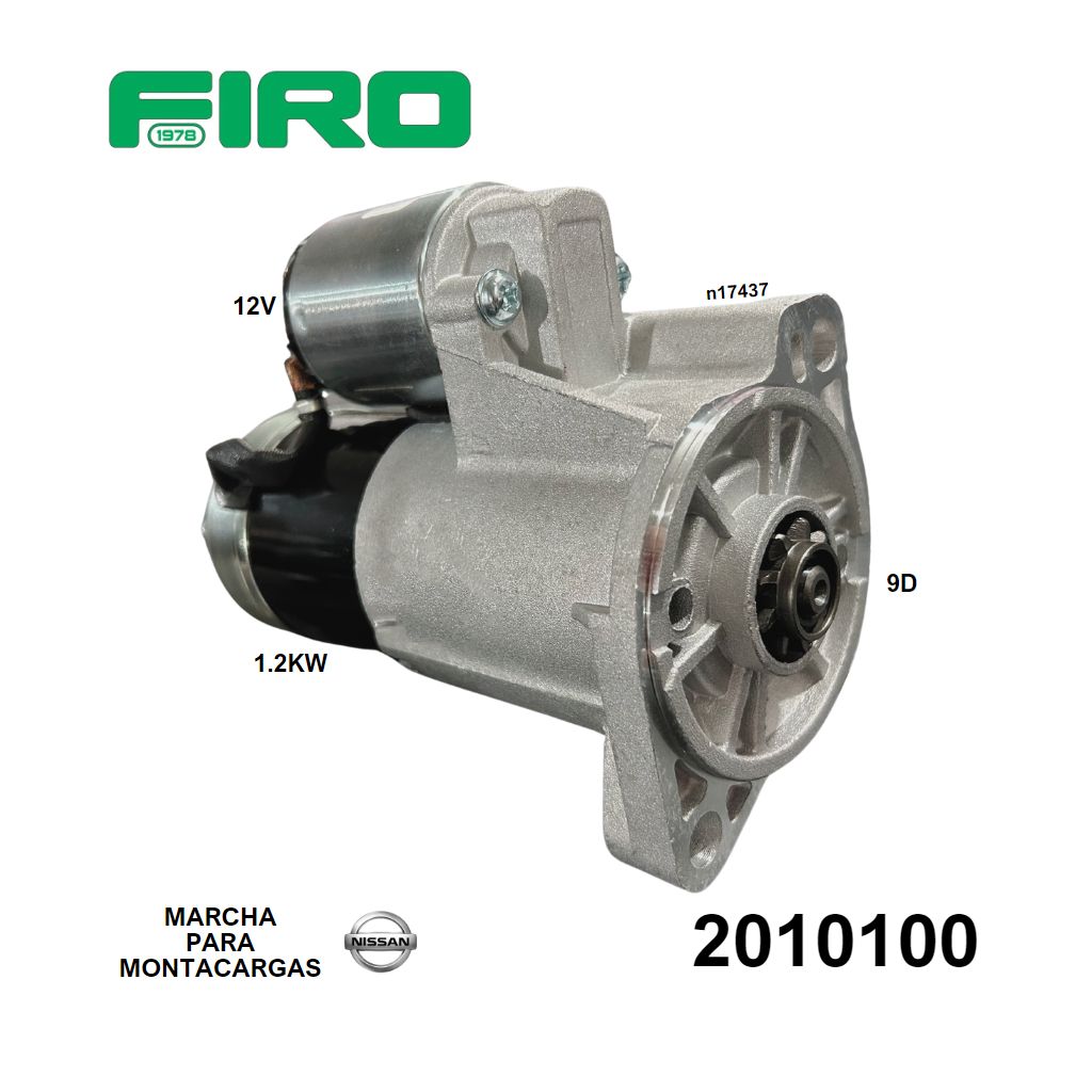 MARCHA MITSUBISHI 12V 9D CW PMGR 1.2KW NISSAN MONTACARGAS