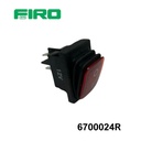 SWITCH INTERRUPTOR 1 PASO 3 TER. TECLA NEGRA CON LUZ ROJO 120V
