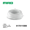 CABLE PLASTICO # 14 POR (100) MTS. ROLLO BLANCO ((BIMETAL CCA))