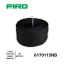 CABLE PLASTICO # 14 POR (100) MTS. ROLLO NEGRO ((BIMETAL CCA)