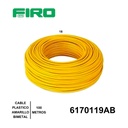 CABLE PLASTICO # 18 POR (100) MTS. ROLLO AMARILLO ((BIMETAL CCA))