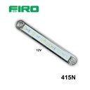 #415N LUZ PLANA 12V. 4.5" X 5/8" 6 LED BLANCO BASE NEGRA