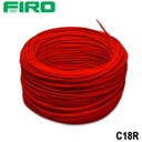 CABLE PLASTICO # 18 POR (100) MTS. ROLLO ROJO AWG ((FABRICA))