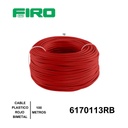 CABLE PLASTICO # 12 POR (100) MTS. ROLLO  ROJO ((BIMETAL CCA)