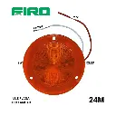 #24M LUZ PLANA 2.5" 12V/24V 2W 12 LED AMBAR REDONDO MULTIVOLTAJE 24MST