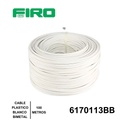 CABLE PLASTICO # 12 POR (100) MTS. ROLLO  BLANCO ((BIMETAL CCA))