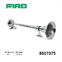 CORNETAS AIRE CROMADA LARGA 12V/24V