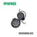 JGO FAROS REDONDO 12V, 9 LED BLANCO CHICO, LATERAL.