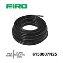 CABLE BATERIA # 6 POR (25) MTS NEGRO ROLLO