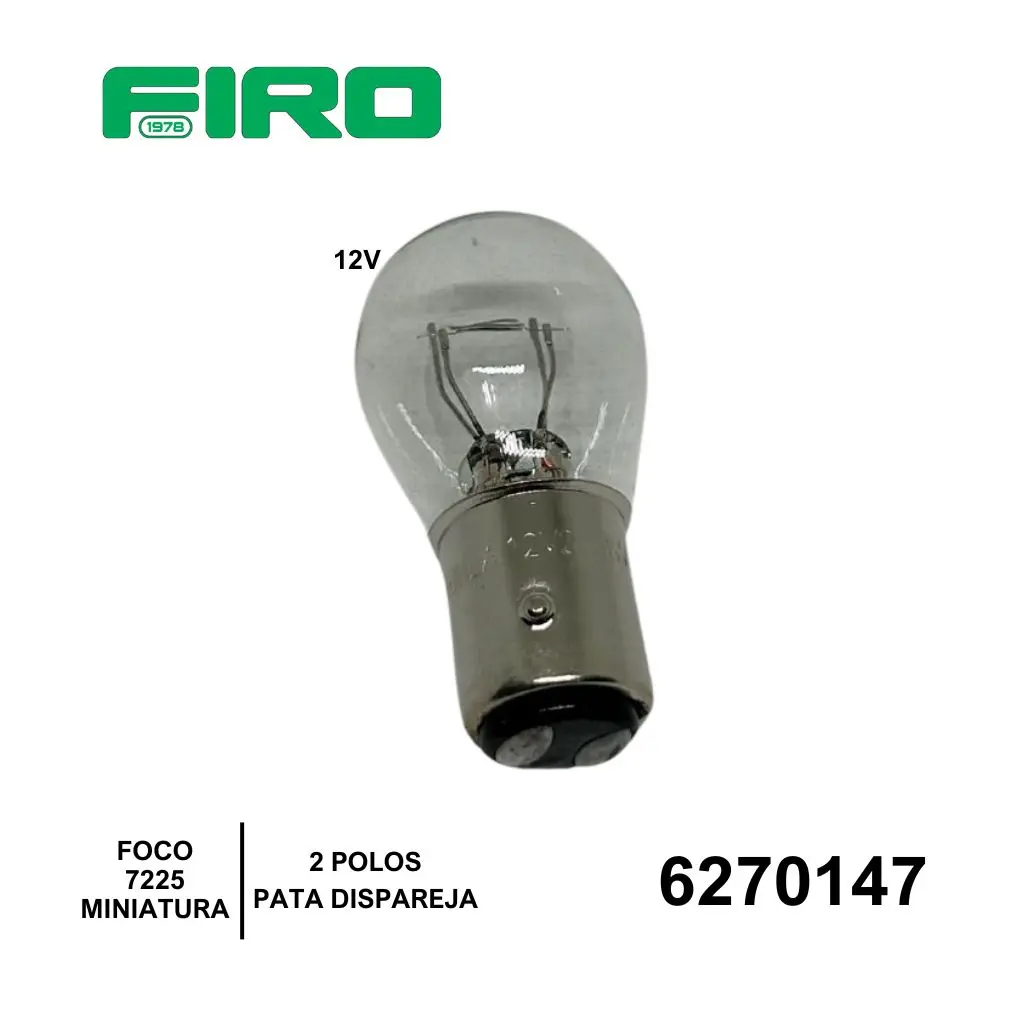 FOCO  7225=1034,  2 POLOS PATA DISP/ INCLINADA BLANCO .