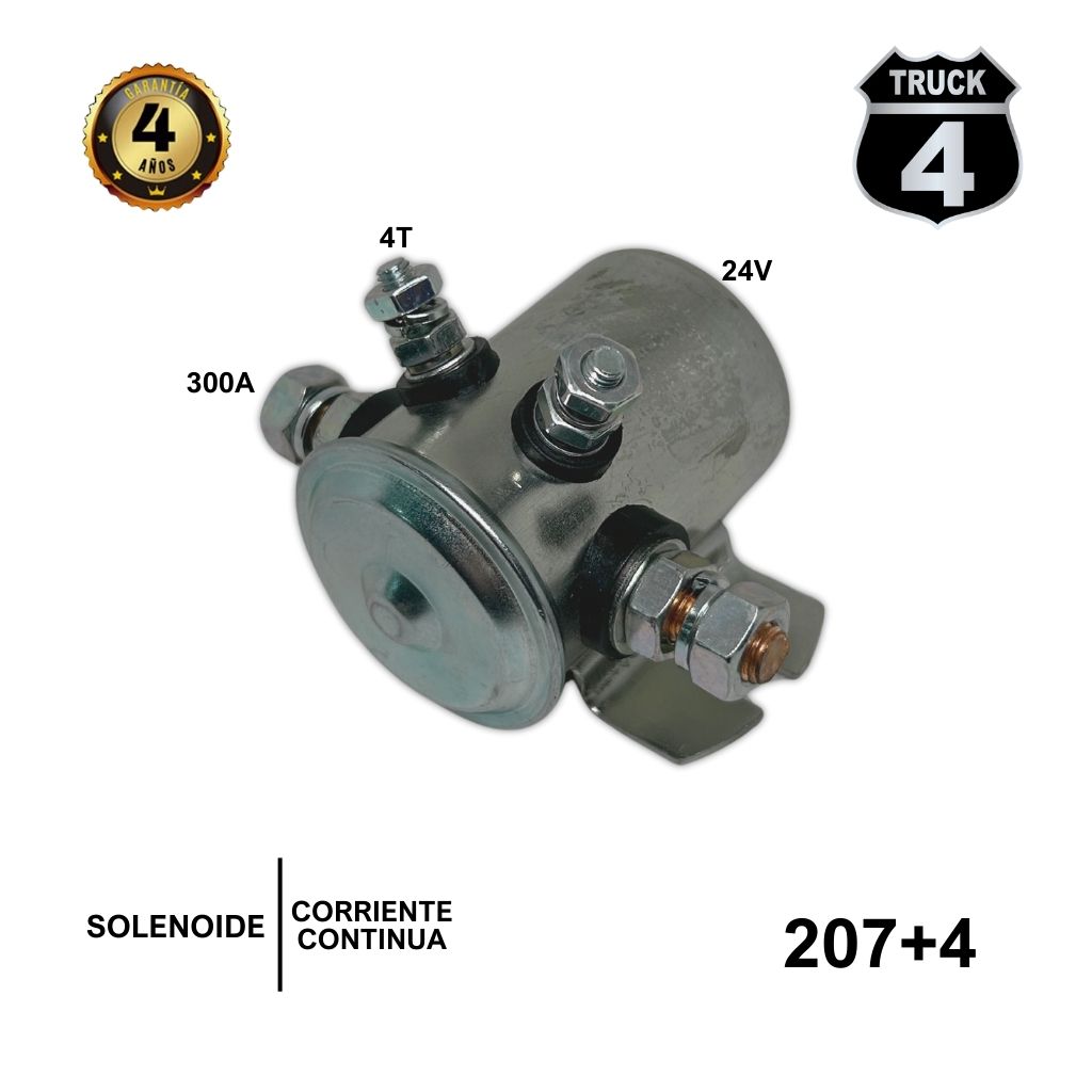 SOLENOIDE 24V 4T 300A CORRIENTE CONTINUA 4TRUCK