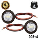 LUZ LED 3/4" BLANCO 12V.1 LED JGO. (2pzas.) REDONDO ULTRA 60