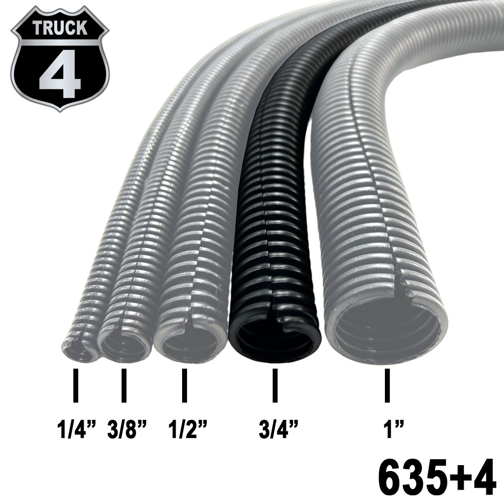 MANGUERA CORRUGADA 3/4  50 MTS NEGRA  4TRUCK