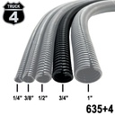 MANGUERA CORRUGADA 3/4  50 MTS NEGRA  4TRUCK
