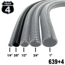 MANGUERA CORRUGADA 3/8  50 MTS NEGRA  4TRUCK
