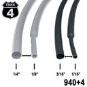 MANGUERA TUBO TERMOCONTRACTIL 04.76MM=3/16 1M.NEGRO 1 METRO