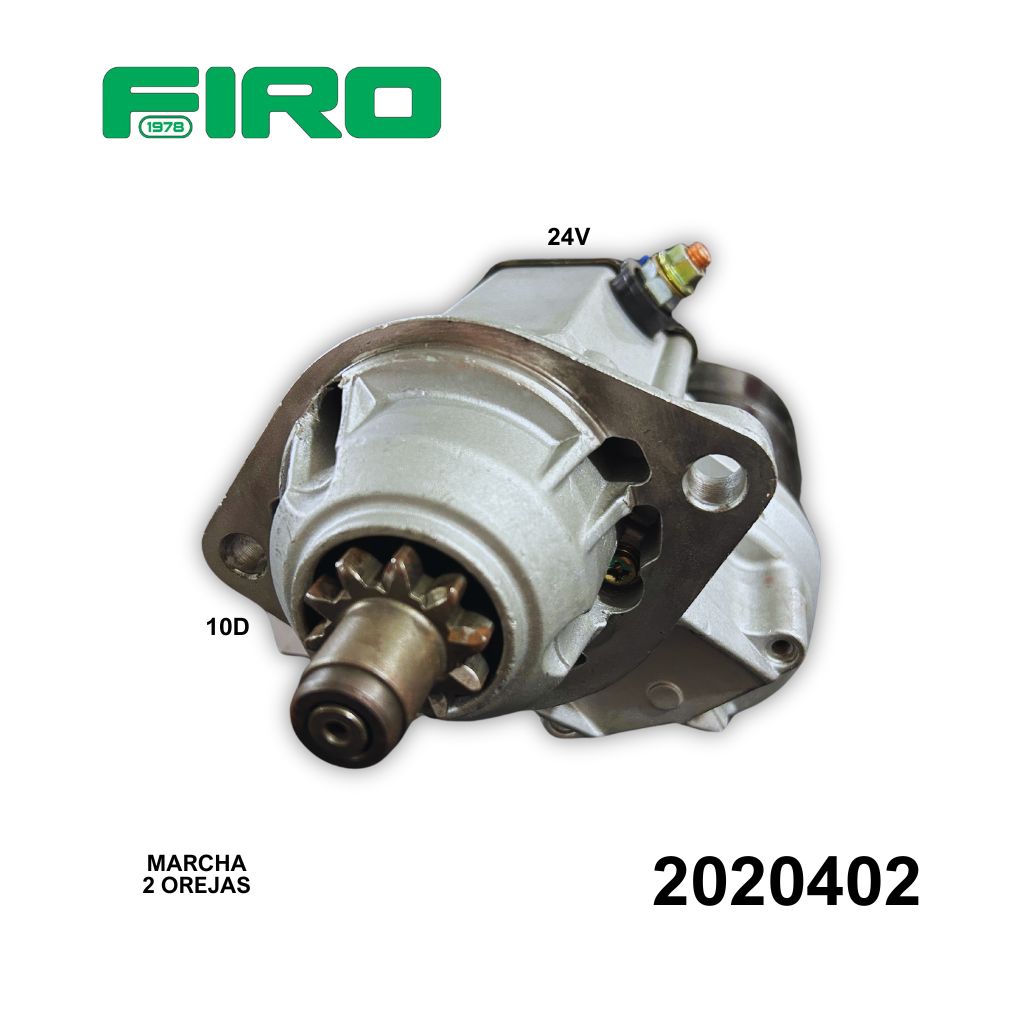 MARCHA DENSO 24V 10D 4.0KW 2 OREJAS CASE