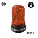TORRETA AMBAR 12V/24V  LED TIPO VASO CHICA CON IMAN 6"X21CM