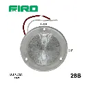 #28B LUZ PLANA 2.5" 12 LED AZULES MICA BLANCA REDONDO