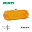 PLAFON EMBUTIDO 6" AMBAR 12V  28 LED SIN BISEL GROTE
