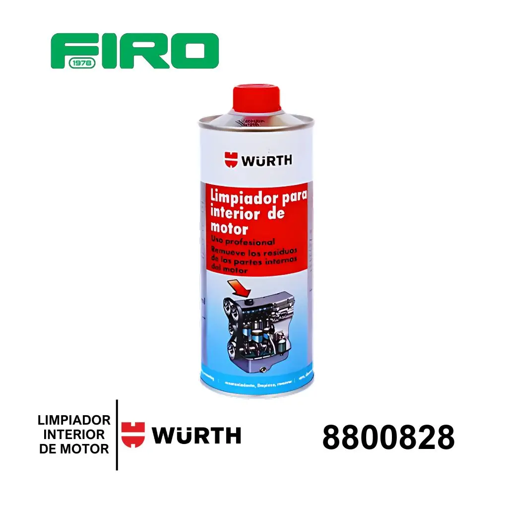 LIMPIADOR INTERNO DE MOTOR 400ML WURTH MOTORFLUSH