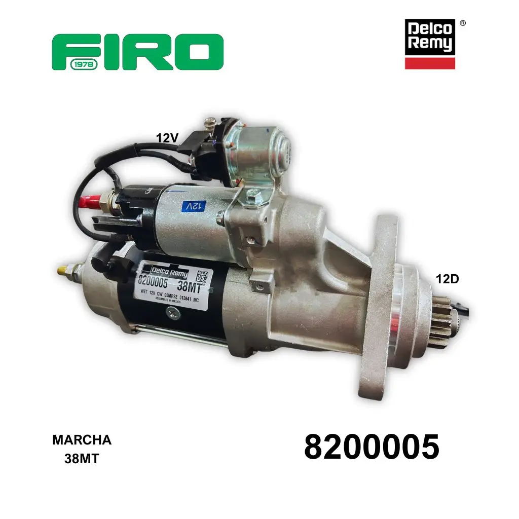 MARCHA DELCO REMY 38MT 12V 12D ORIGINAL                           