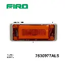PLAFON LATERAL RECTANGULAR 6" AMBAR 6 LED LISO CON STRO BASE 