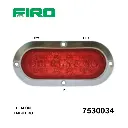 PLAFON EMBUTIDO OVALADO 6" 12V ROJO LEDS SUPER NOVA S60 C/M****** 