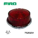 PLAFON ARO CHICO CROMADO  ROJO                                    