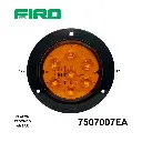 PLAFON REDONDO 4" AMBAR 12V 7 LED CONECTOR 