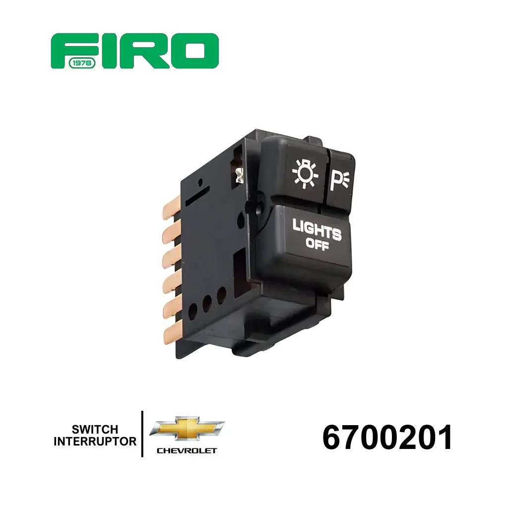 SWITCH INTERRUPTOR LUCES 1 TECLA CUTLAS CHEV 86/92